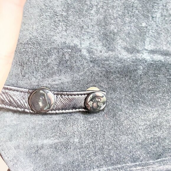 Vintage Eel Skin Black Convertible Shoulder Clutch Bag - Picture 11 of 11